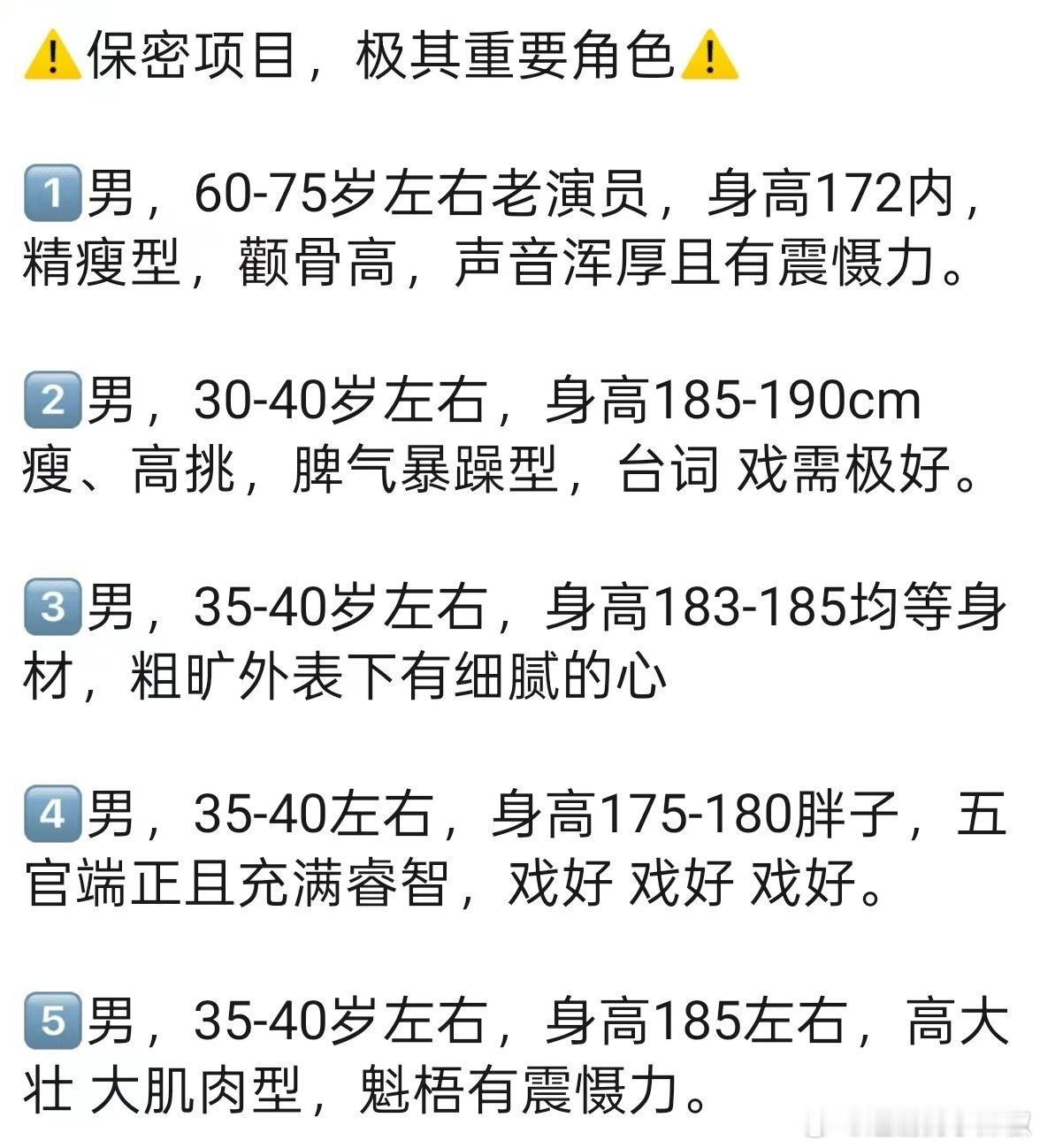 《十日终焉》角色招募，这配角身高要求都好高噢