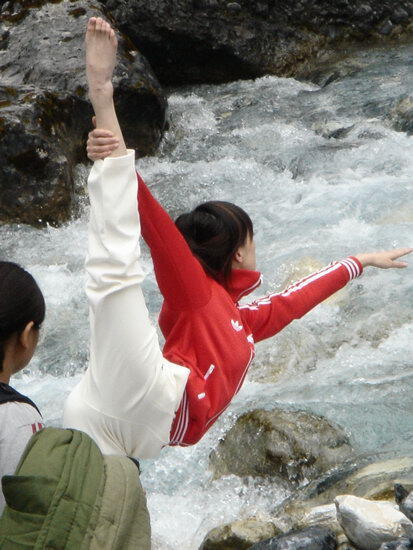 20年前，孙俪在玉龙雪山下拍摄​​​