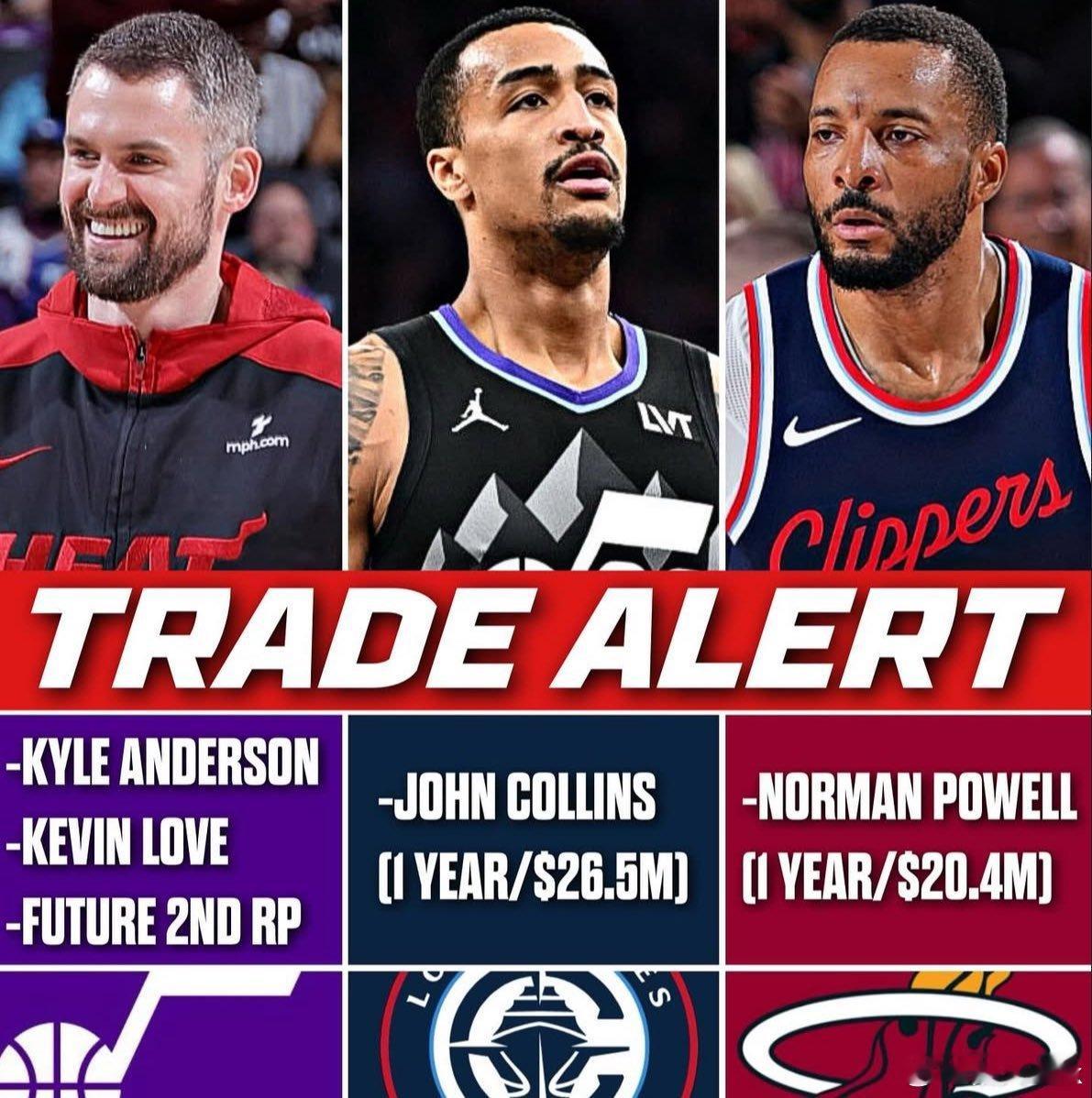 热火当时是这样得到鲍威尔的，感谢快船老铁