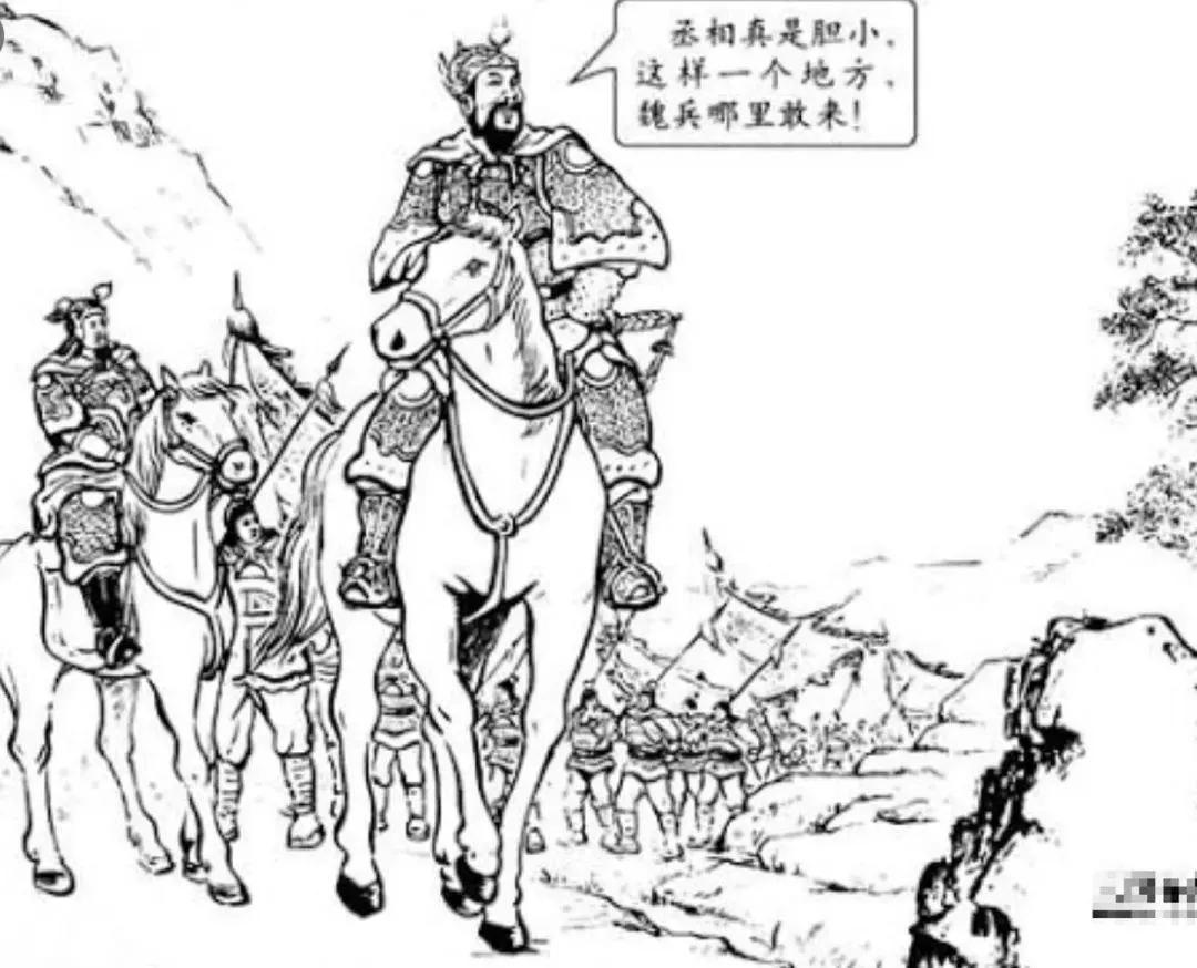 古人常说，山谷狭隘，必“当道扎寨”。这是说在险要处堵住通路，就能以少防多。马谡守