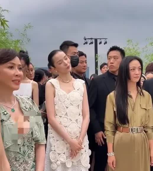 刘嘉玲估计头都大了，这走还是不走好。