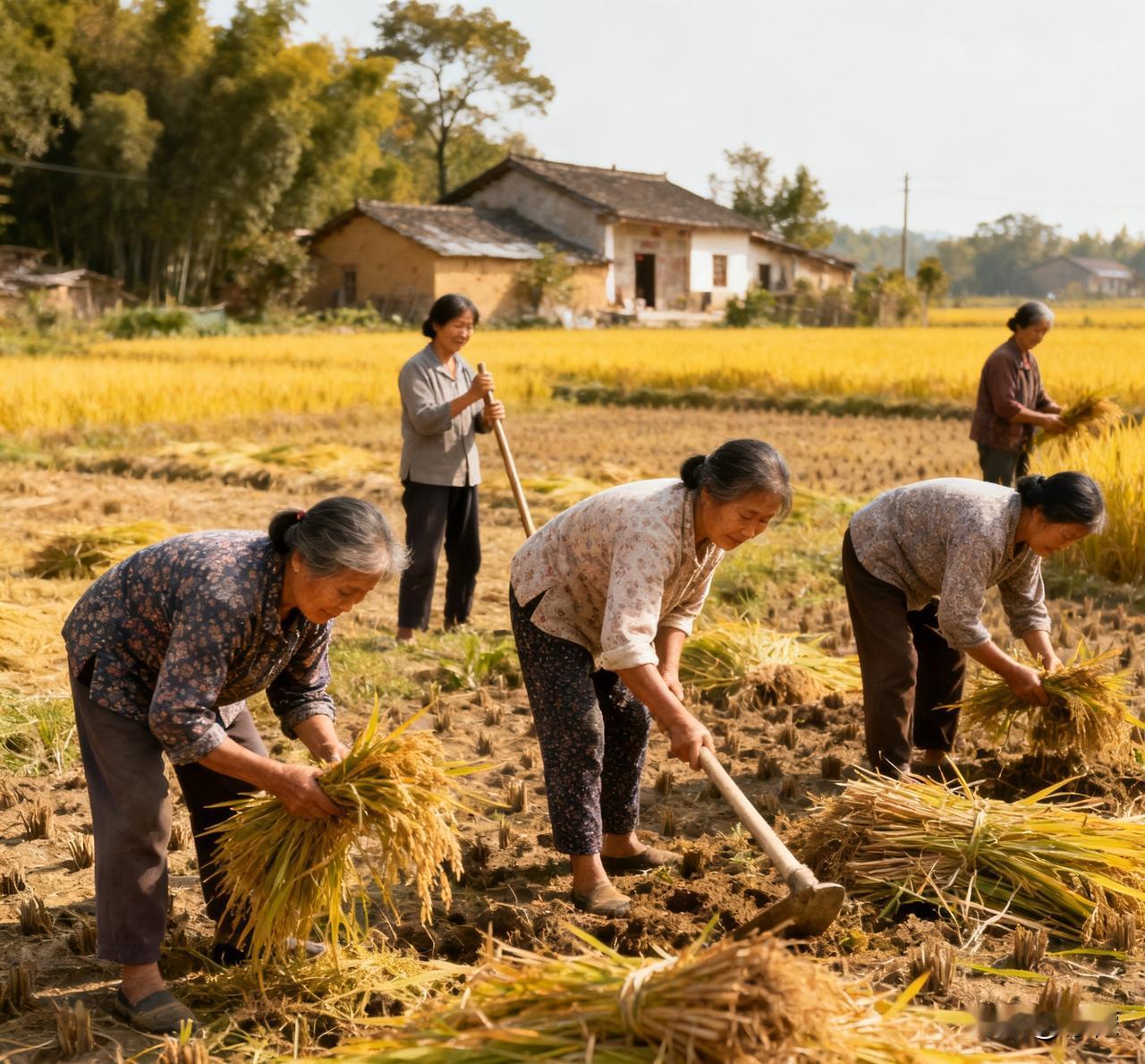 几个女人在村外干活，走来一个看相的，为了验证看的准不准，一女子说：“我们当中