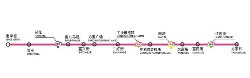 沈阳地铁3号线东段通车后，可能要诞生全市最短站距了——方型广场到嘉兴街、工业展览