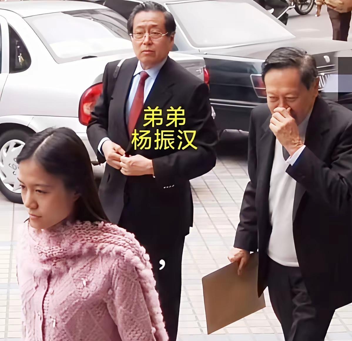 看杨振宁翁帆领证那天的照片，总被一个细节戳中——全家人西装笔挺，弟媳特意穿一身红