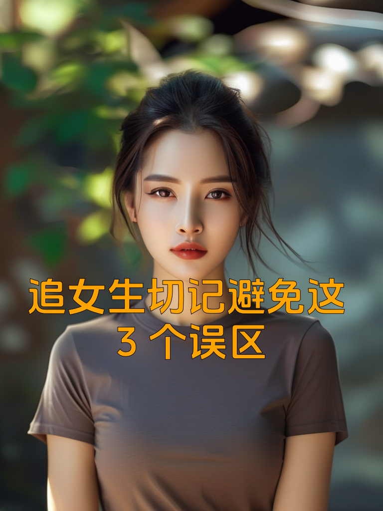 追女生切记避免这3个误区
