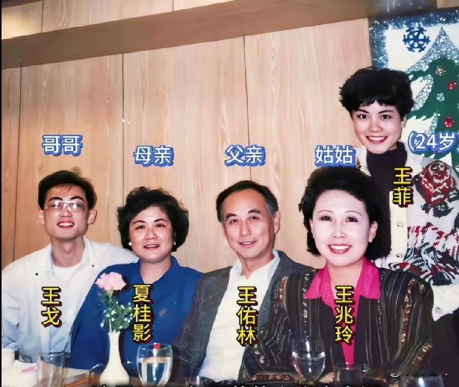 1993年王菲的一张全家福，事实证明一个人的成功跟家庭环境有很大关系！这张合影里