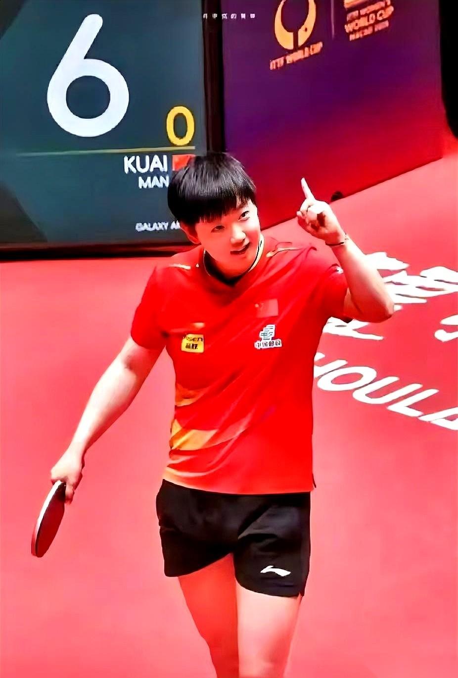 有时候看那个排名，我都替第二名感到绝望。说真的。那个叫孙颖莎的女孩，已经19