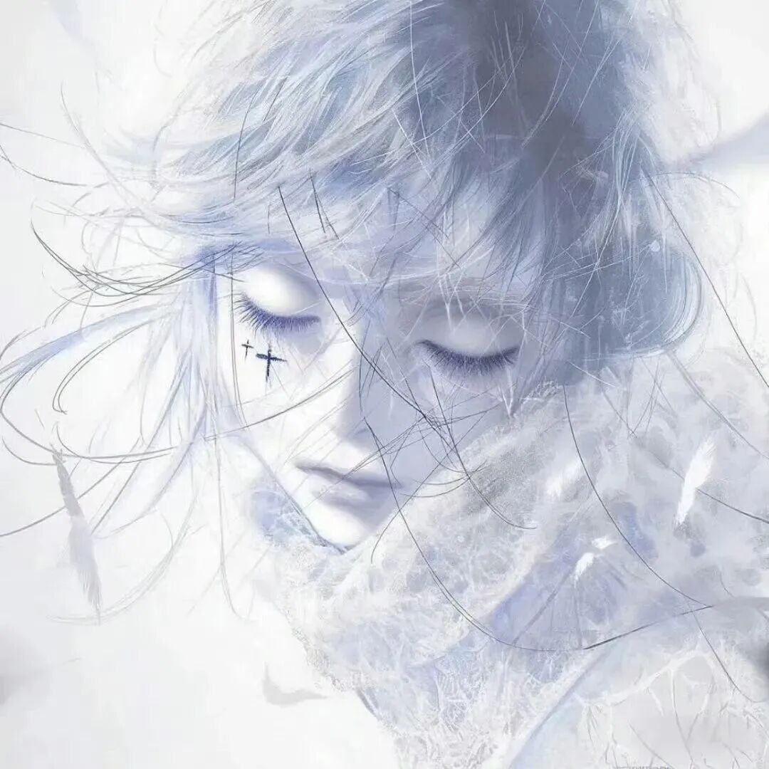 WeChat头像背景图搭配｜动漫女头｜审美积累
