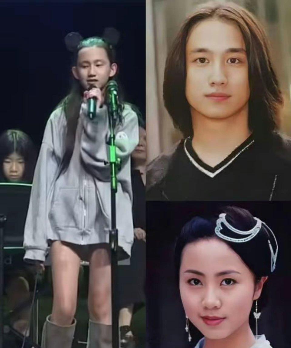 黄磊俩女儿颜值反差太大！多多温婉文艺，12岁多妹堪称女版黄磊​​都说龙生九子各有不同，黄磊和孙莉的两
