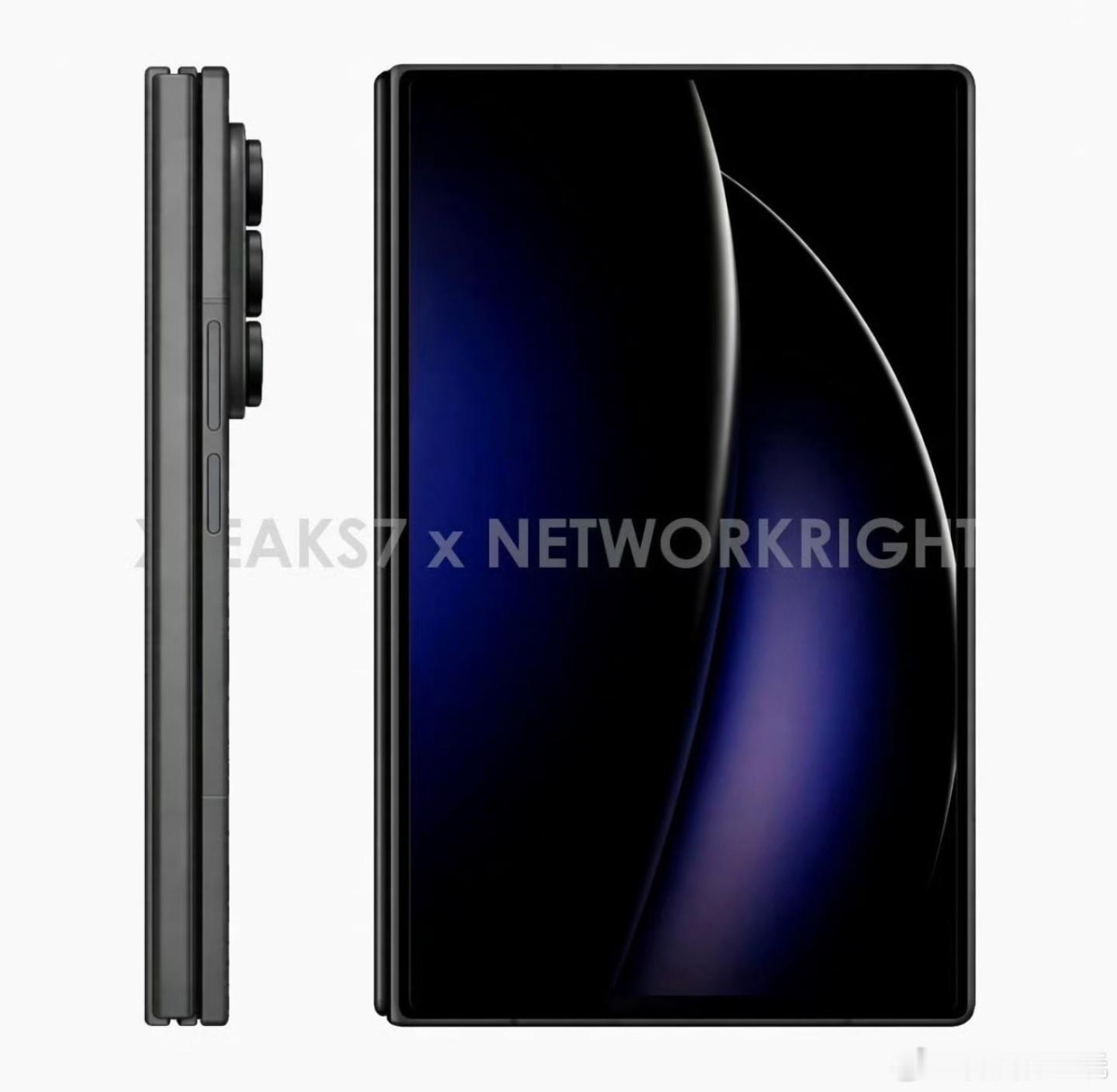 三星阔屏三折叠手机曝光折叠屏风向好像变了，一家家都开始布局阔折叠，难道要成为主流