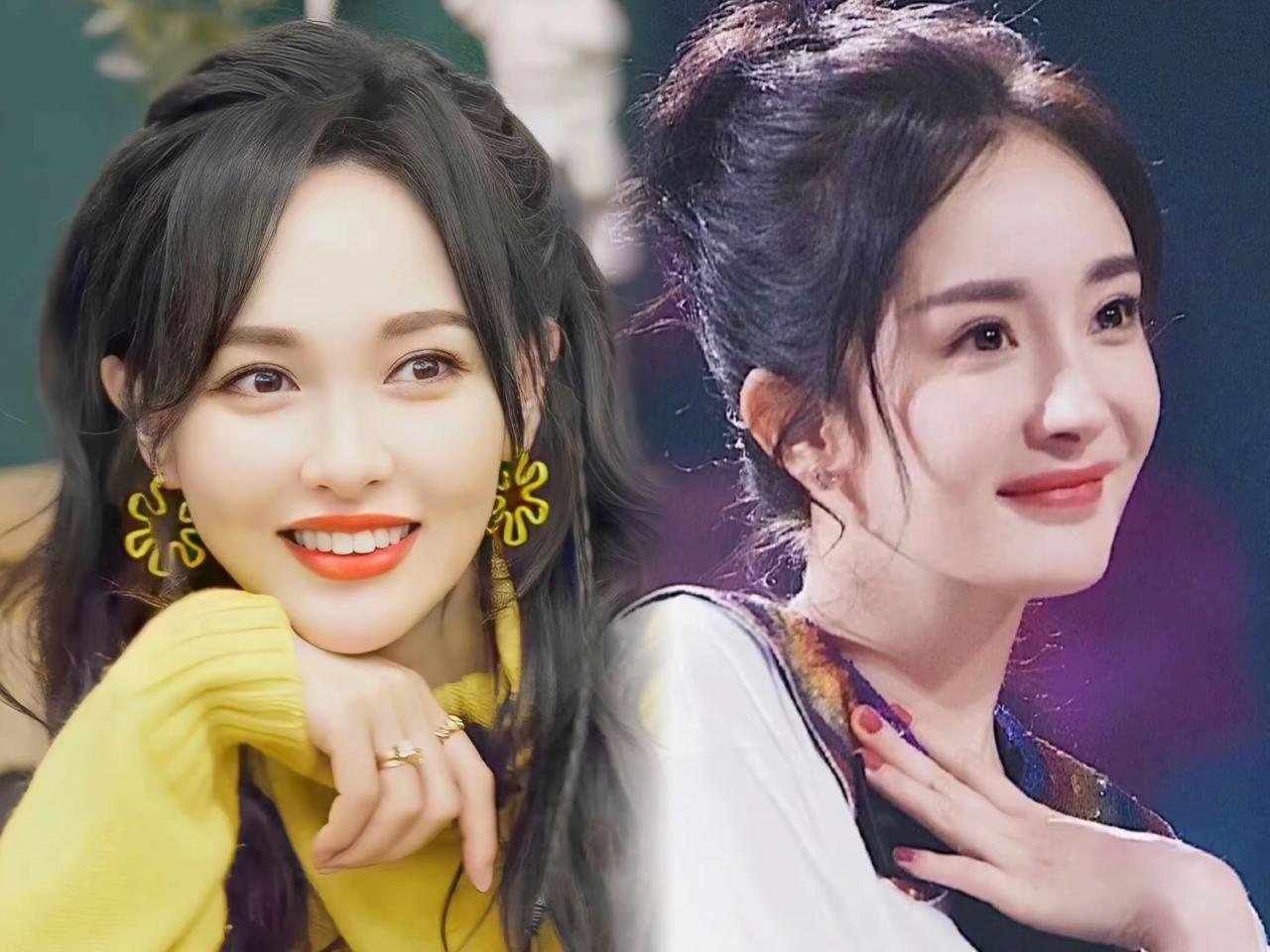 男人都喜欢杨幂女人更喜欢唐嫣杨幂一双大眼睛，媚眼如丝，非常灵动唐嫣总是笑盈