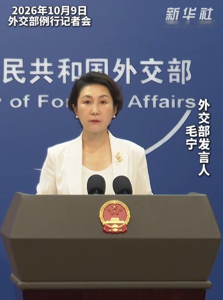 外交部这次是真生气了，10月9日，外交部发言人毛宁在记者会上，用了一个极其罕见的