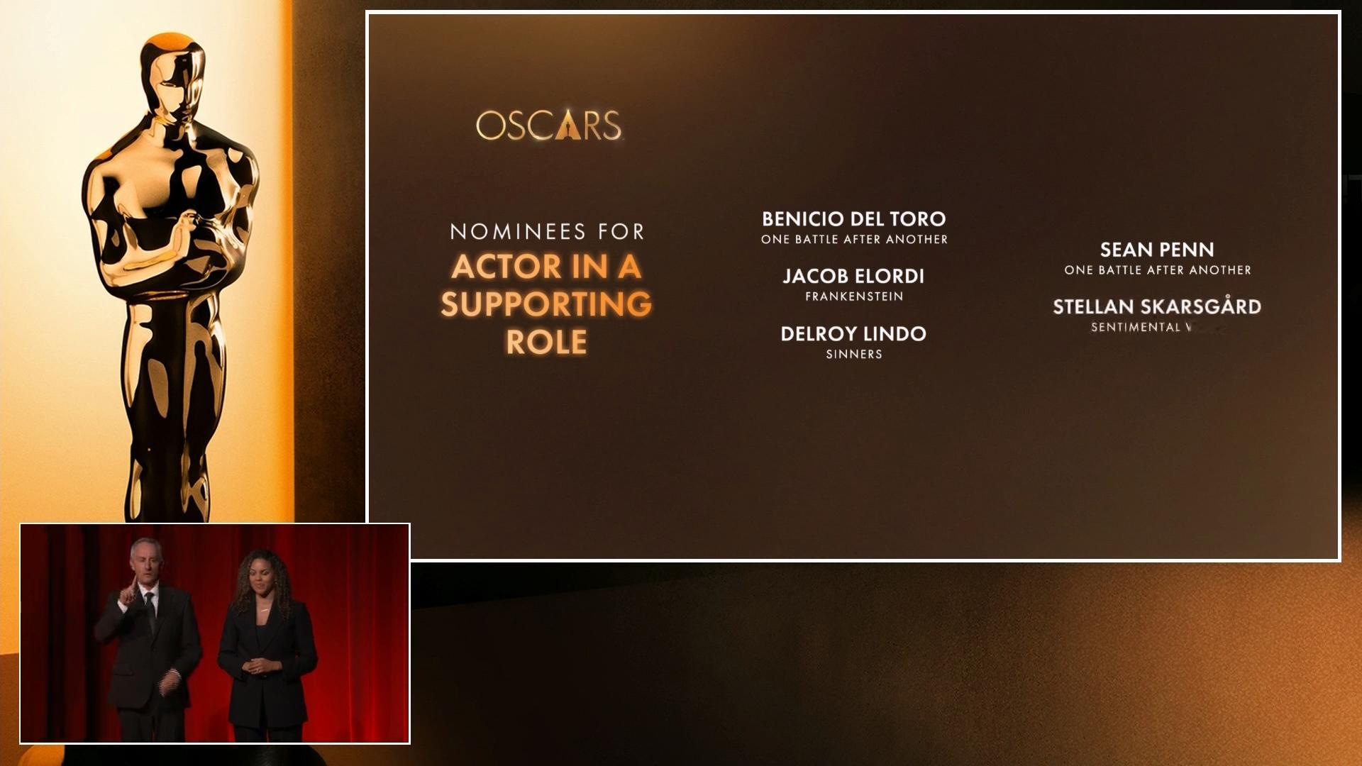 2026奥斯卡提名第98届奥斯卡最佳男配角提名：BeniciodelToro