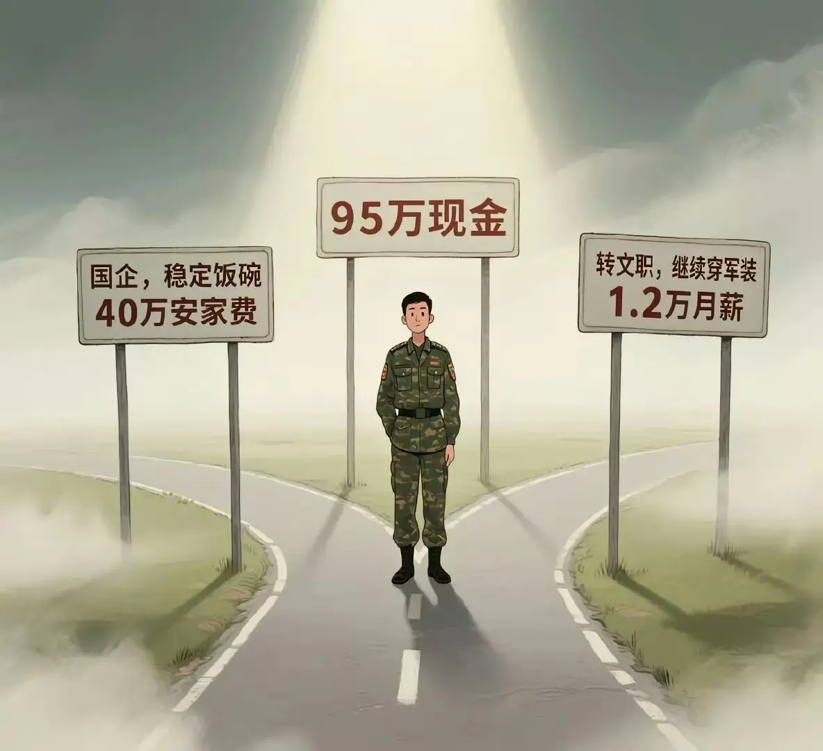 16年军旅生涯后的三岔路，该怎么选？