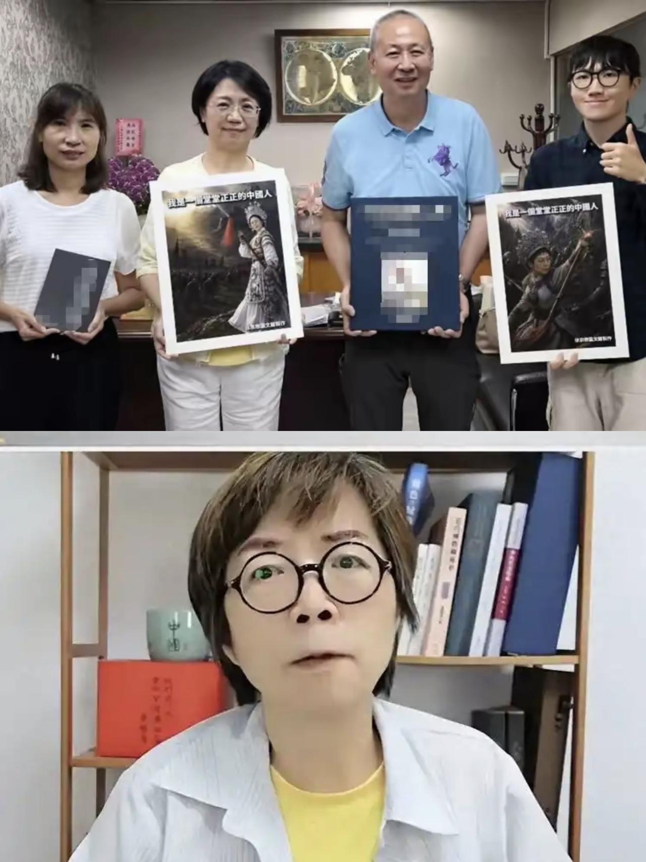 翁晓玲收到一幅海报，黄智贤说她“不配当中国人”——“中国人”的标准什么时候轮到一