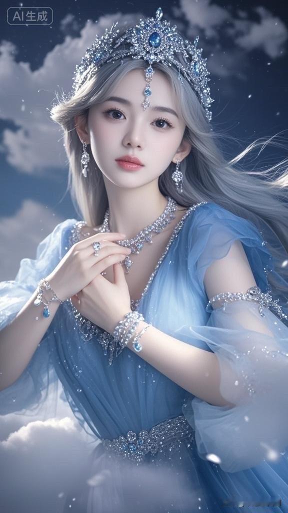 梦幻蓝调，仙气缭绕，唯美古风，惊艳视觉盛宴