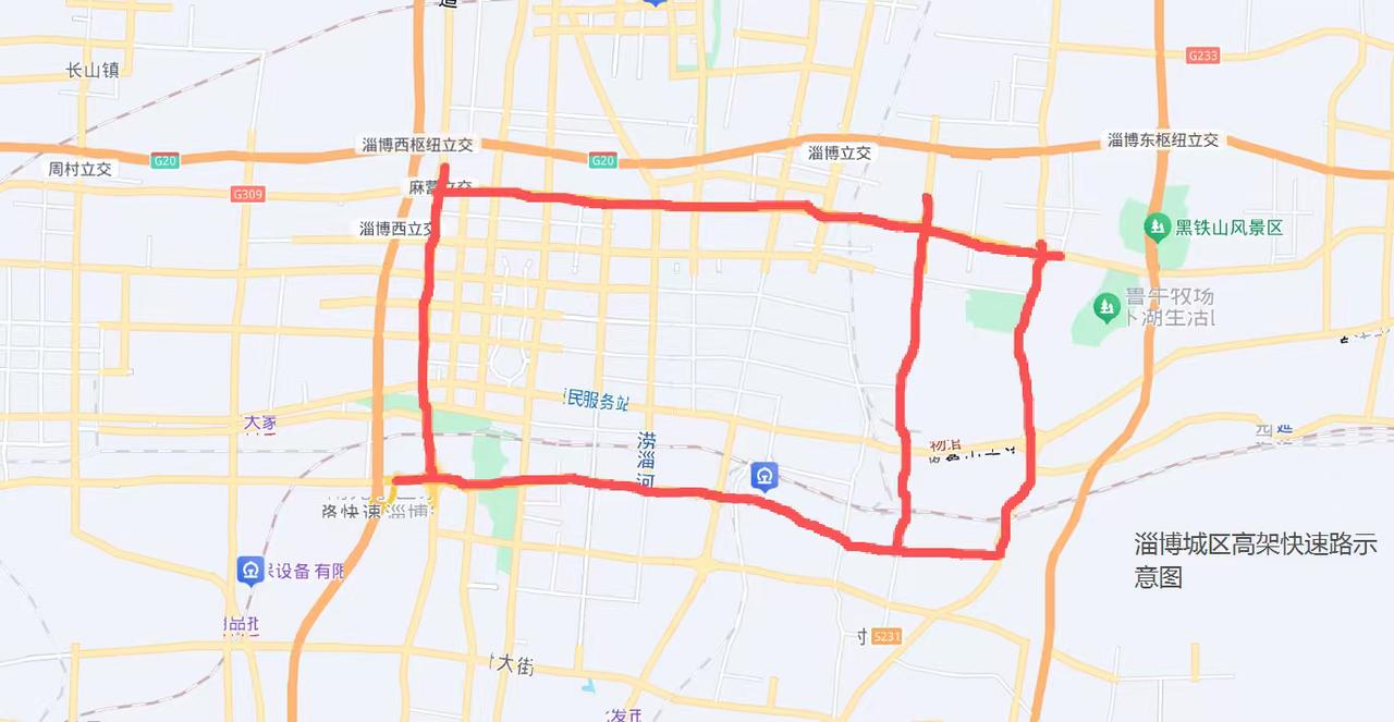 淄博山东淄博老城区的高架快速路淄博在主城区核心区域持续推进高