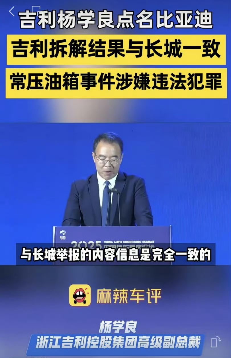 之前一直以为吉利杨学良是做技术出身的，仔细一搜好家伙，老公关人了。[作揖]​​