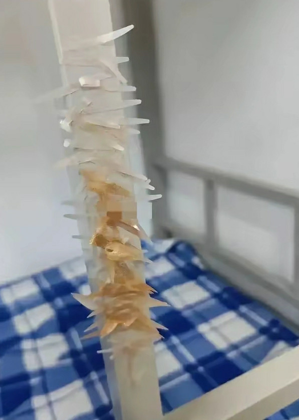 孩子的寝室：这是孩子学姐留下来的，是什么呀，研究半天也没猜出来是什么