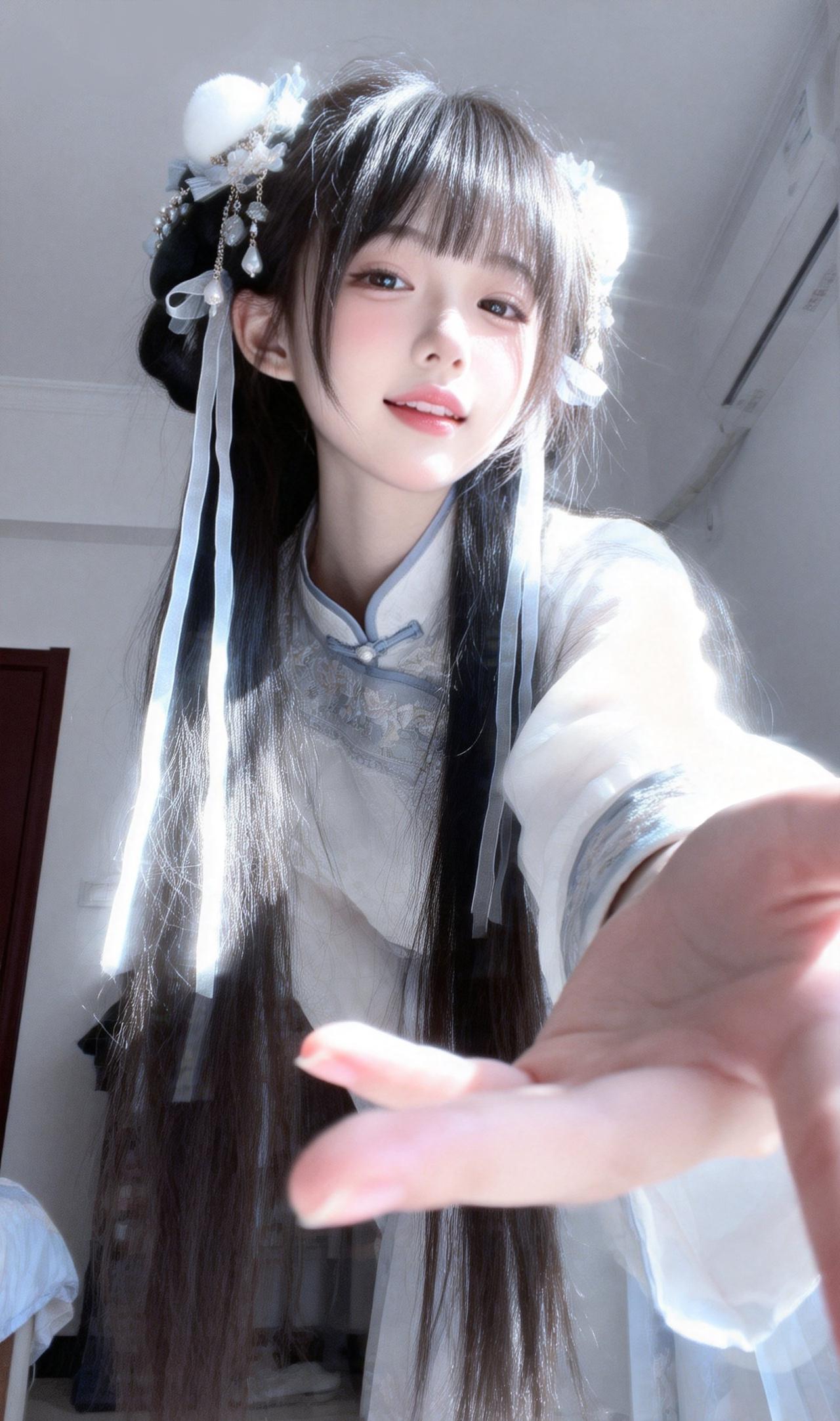 古风少女，温柔可人，浅笑如花时尚小姐姐都喜欢什么样的搭配呢?国风唯美少女汉服
