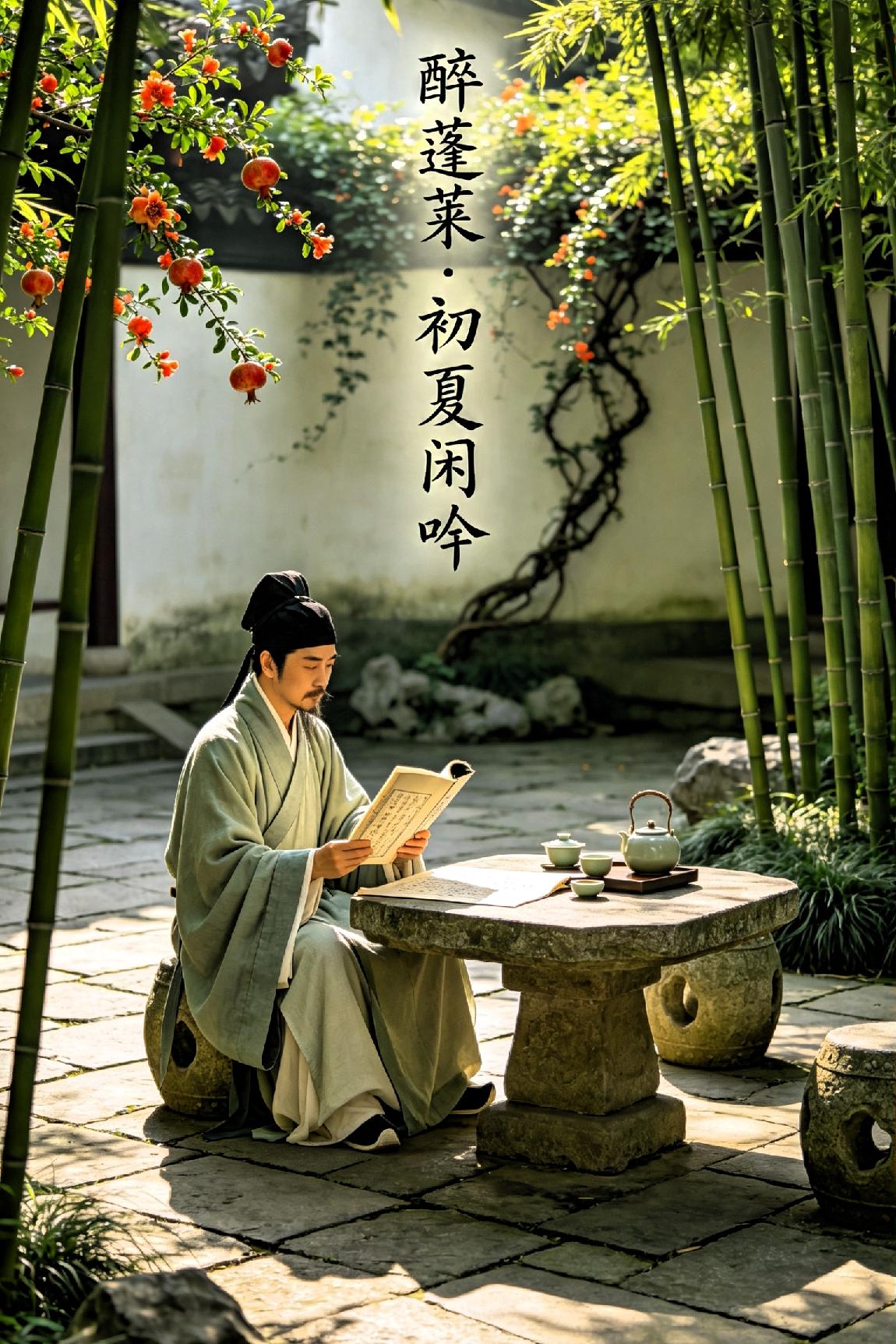 醉蓬莱——初夏闲吟人间最美是清和，初夏风光最温柔。褪去暮春繁花落尽的