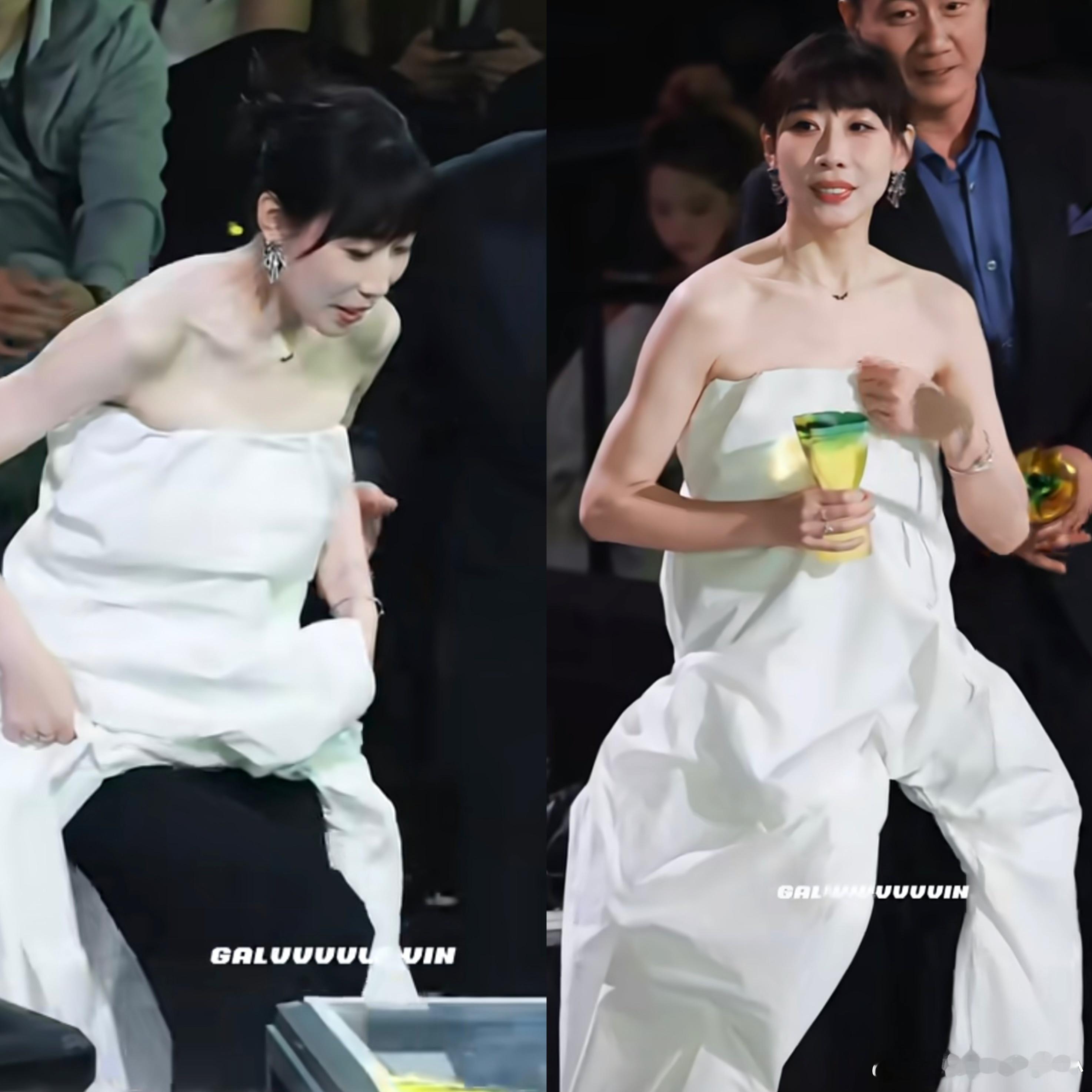 我承认，任素汐站起来准备领奖的那一刻，我差点爆粗口，想说这个女演员怎么这么不讲究