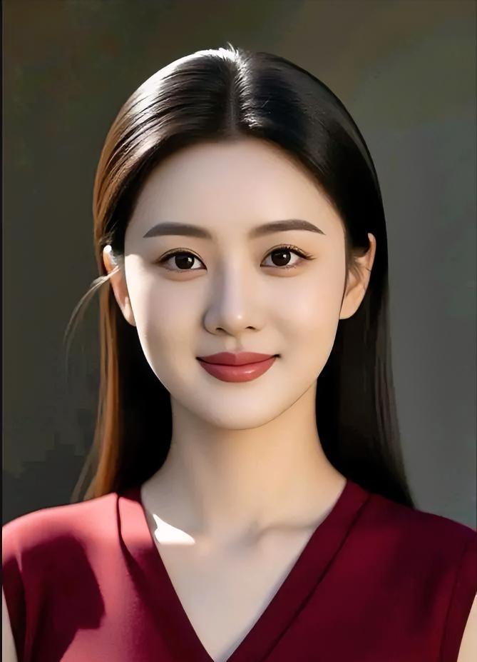 光在发梢轻轻停枣红衣领接住半寸温你眼里有安静的星唇边含着浅浅的春