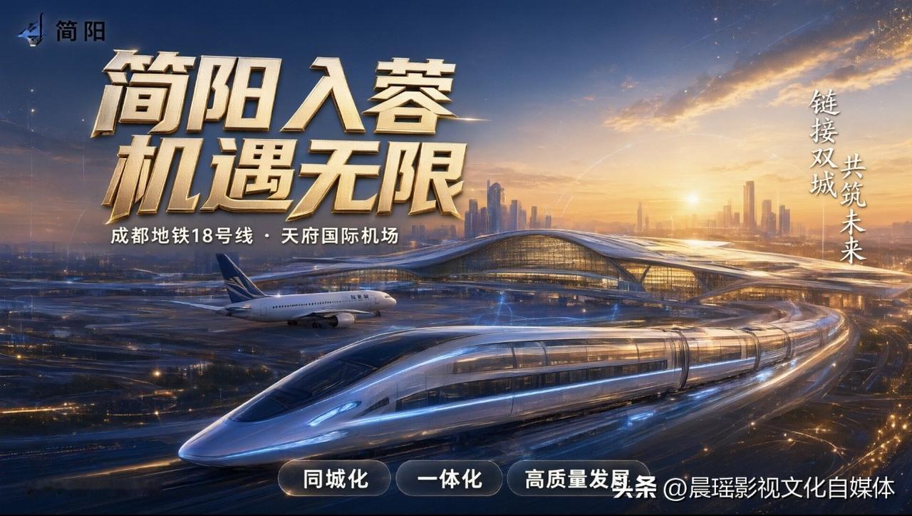 简阳划入成都十年：天府机场+地铁18号线四期，重塑城市格局。2016年简阳划归