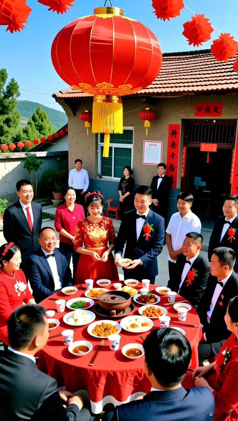 农村婚宴惊现“茅台配龙虾”，新农村的婚礼到底能有多高？在很多人的印象里，农村婚宴无非是大锅菜、露天棚