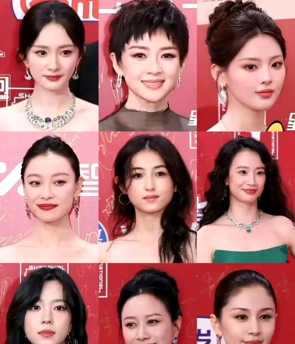 上海电影节这些男女明星怼脸生图，第一眼扫过去，女明星们状态都还不错，各有各的美，
