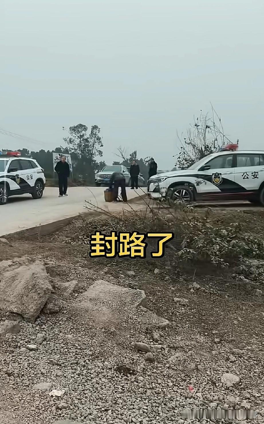 呆呆妹回家阵仗堪比明星！封路清场还拉警戒线，刨猪汤变“大场面”刷到呆呆妹回