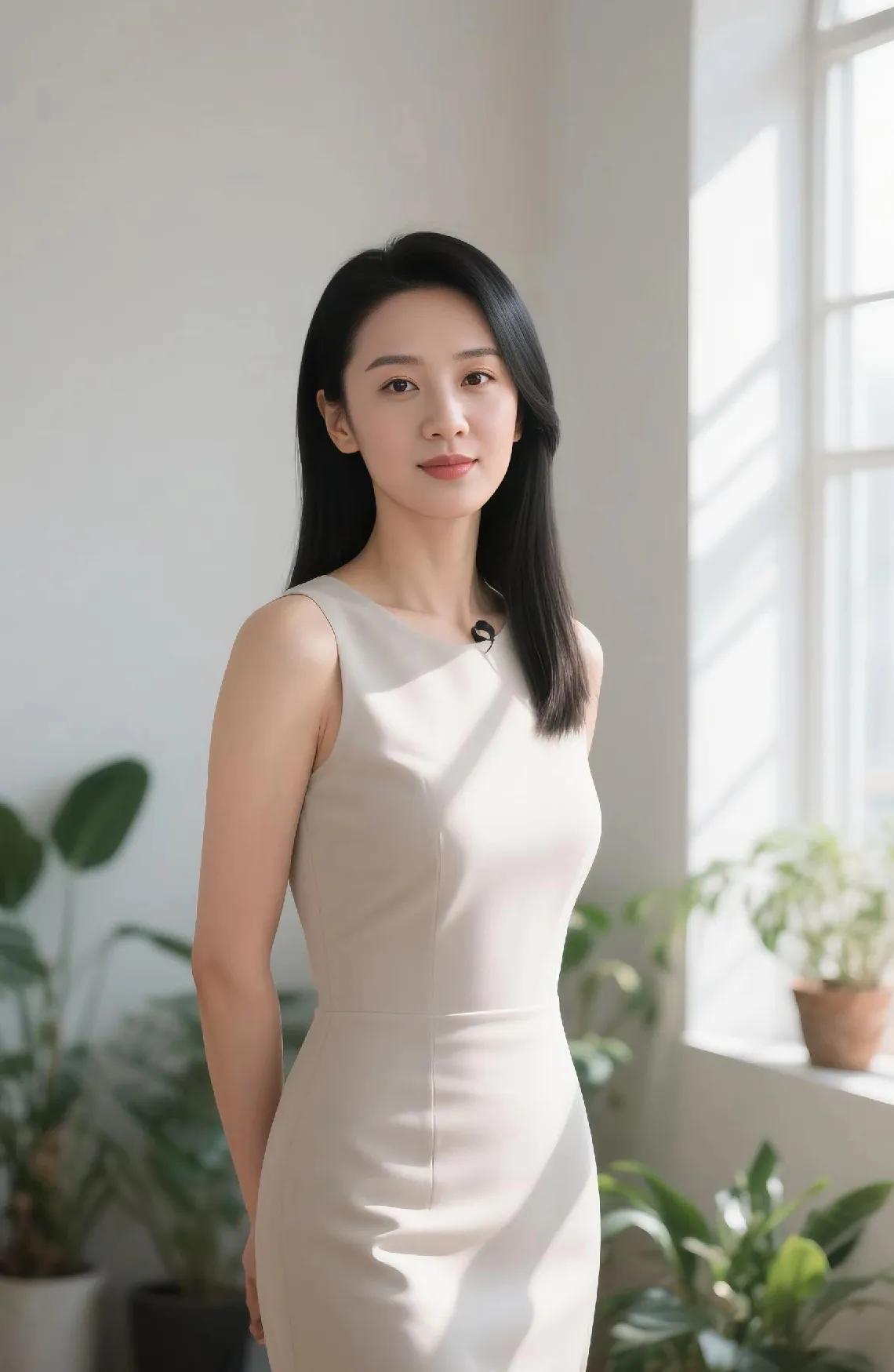 刘璇，这位曾经的体操冠军，如今在主持界也风生水起。近日，她以一身利落黑长直搭配简