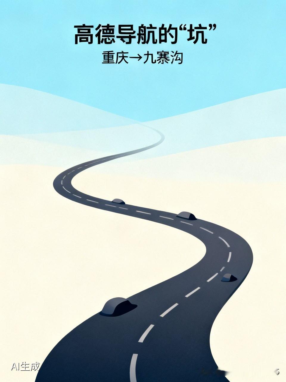 在高速公路上，高德导航给我挖了两个坑！昨天从重庆驾车去九寨沟，车行至遂宁，导