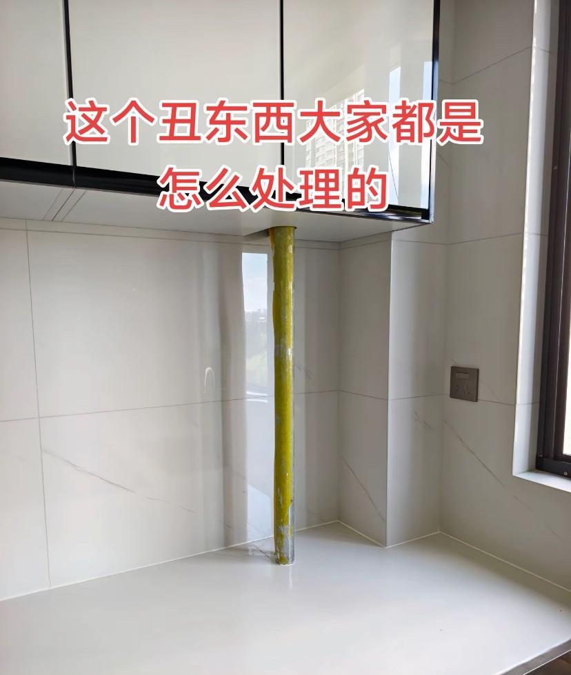 这个管子大家都是怎么装饰的，这也太丑了～