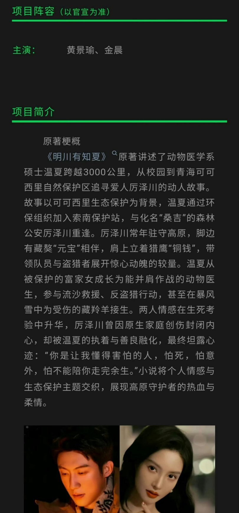 简介好像以前玖月晞的一部小说
