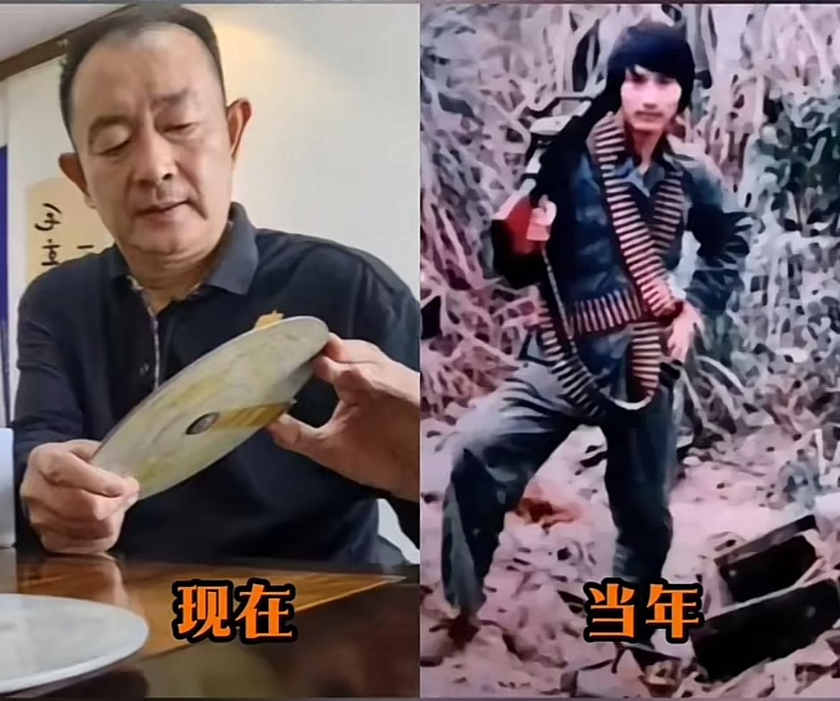 这位肩扛机枪全身挂满子弹的英雄名叫张东仓，1962年11月生（山东济南长青人），