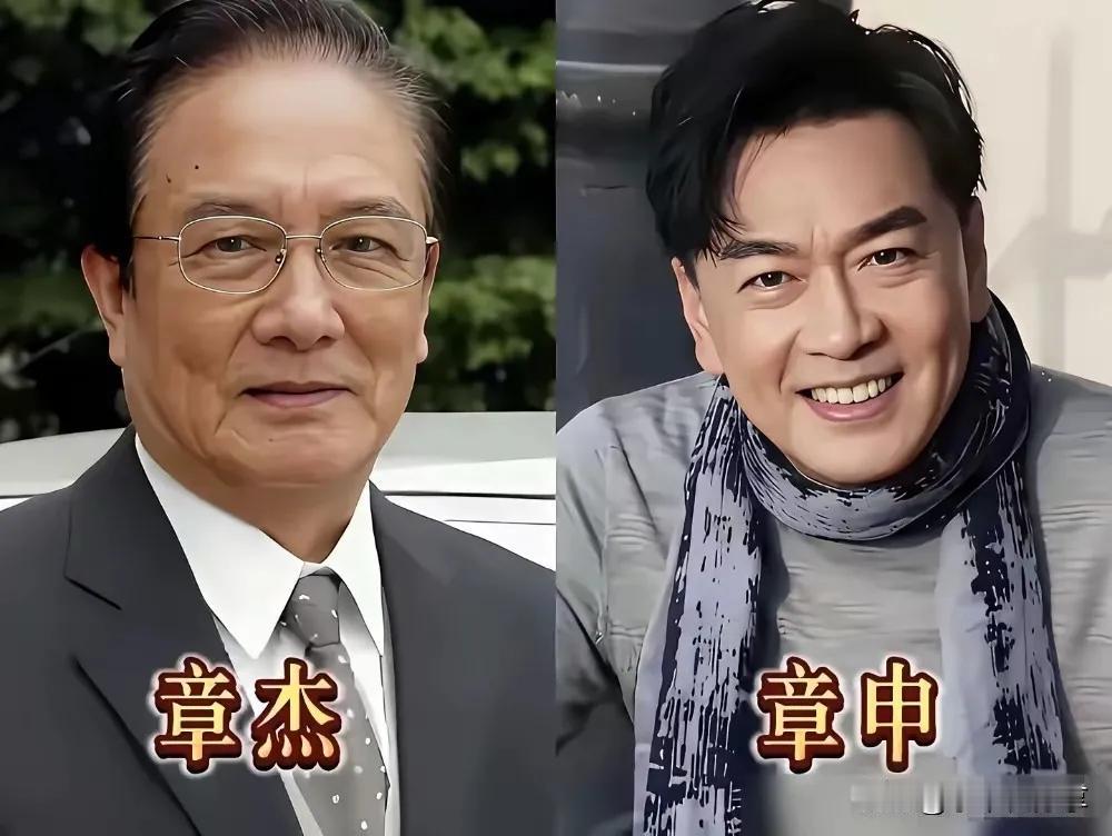 父子俩都闪耀娱乐圈。父亲是老一辈的艺术家，儿子也走了父亲的路子进了娱乐圈—章申