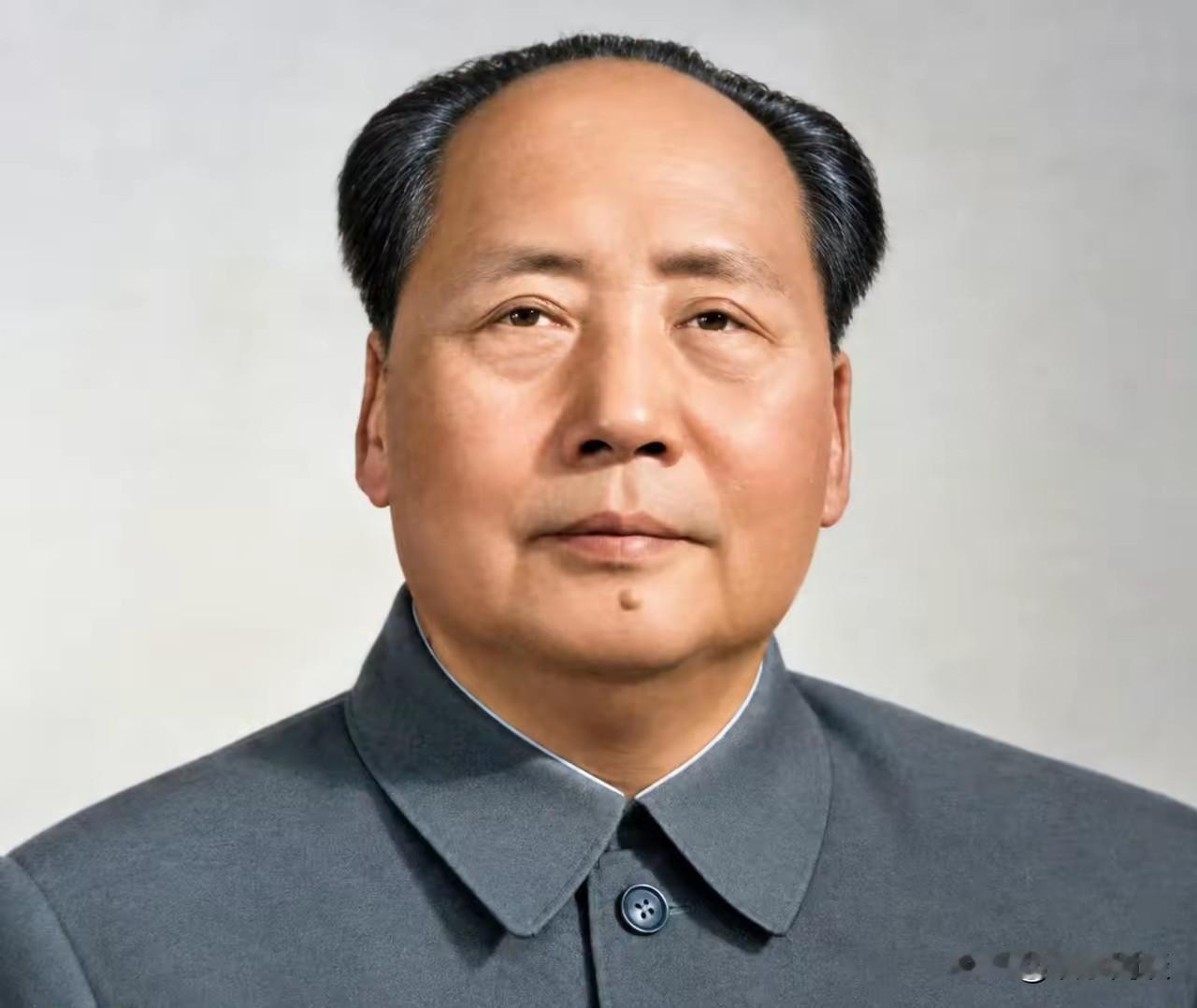 看到网友分享的毛主席标准像，画质清晰，收藏留存。