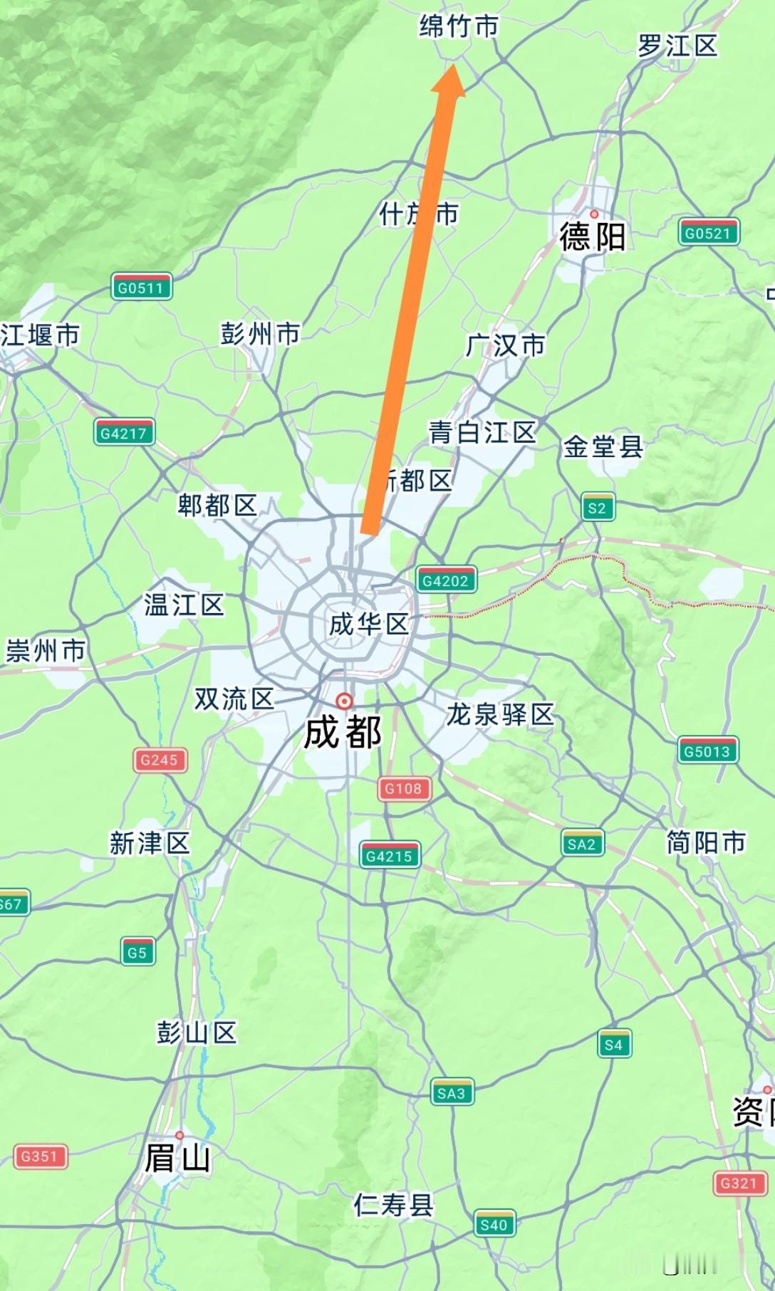 什邡越来越觉得自己没多少存在感，一厢情愿地想并入成都，不想融入德阳发展。特别是交