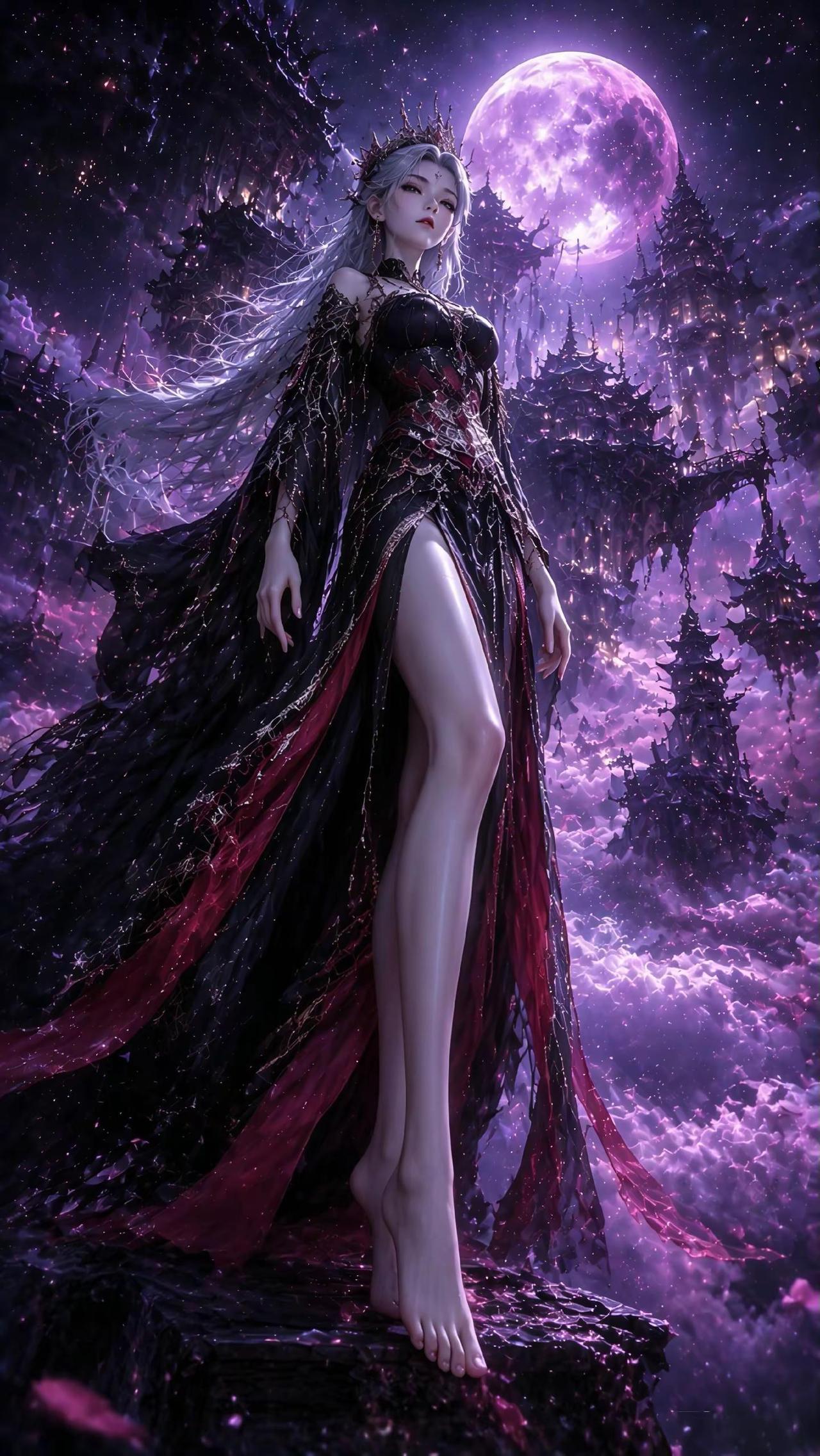 众生皆蝼蚁，唯我掌沉浮。国漫女神古风插画AI绘画女帝氛围感