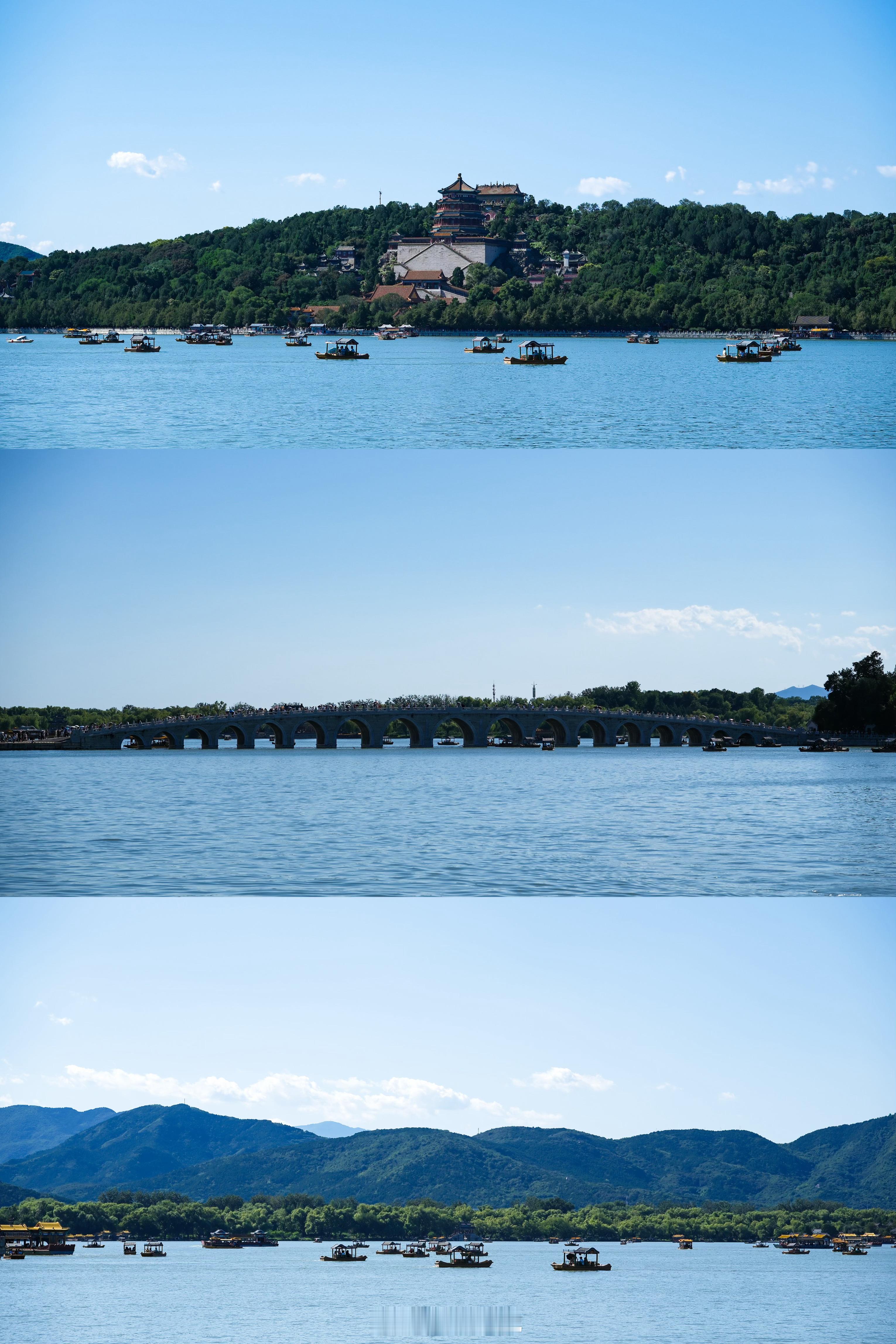 夏天的颐和园🛶🍃走了一条懒人路线，新建宫门进园，北宫门出，全程不费腿逛了一下