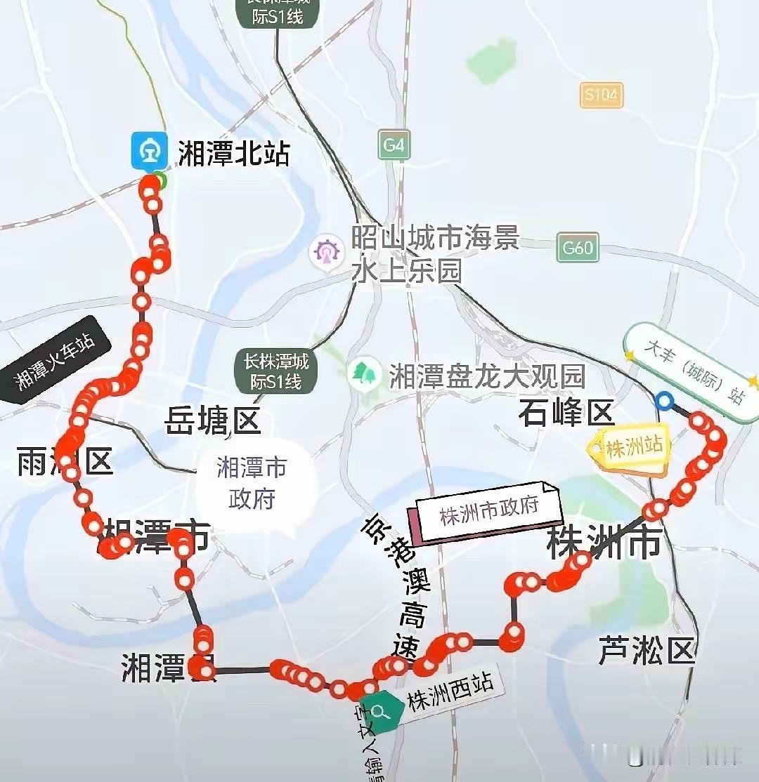 湘潭连通株洲的最新地铁线路走向正式披露！这条地铁线路自湘潭北衔接长沙地铁3号线
