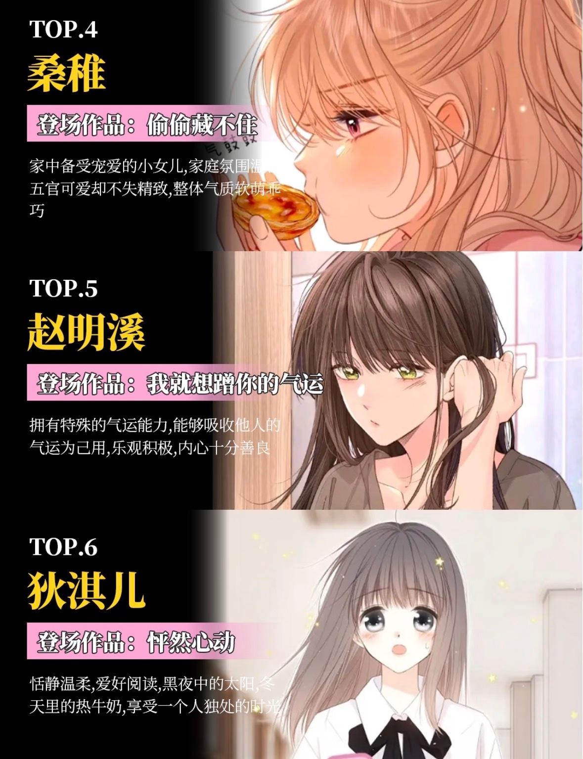 盘点人气漫画女主🔥，这些女主真的不只是颜值高，性格也太戳我，每一个都又美又有萌