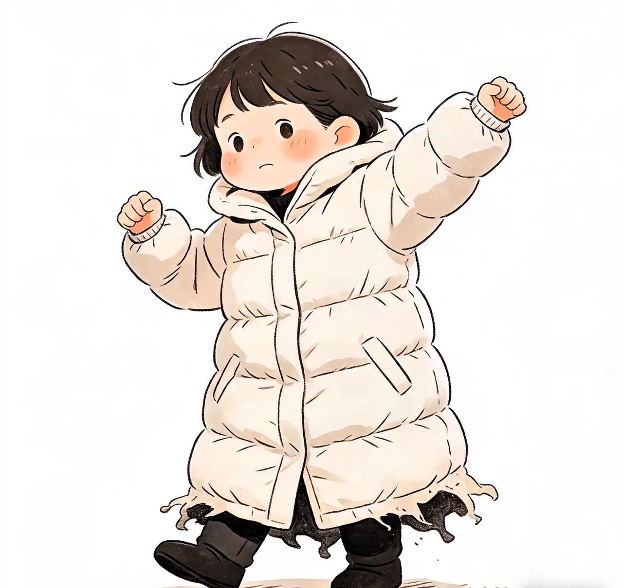 给所有宝妈提个醒，给孩子买羽绒服，千万不要买的羽绒服是——长款羽绒服！