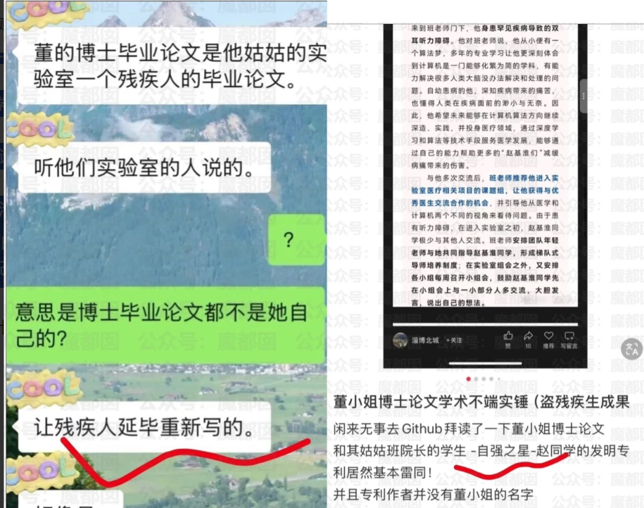 不扒不知道，一扒吓一跳！董小姐的博士论文又有大瓜！据网友爆料，董小姐的博士论