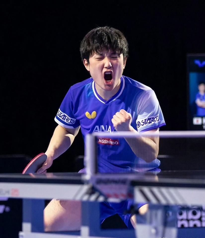 张本智和吼着赢了，不是靠技术压人，是靠一口气顶住了。开局8-1，像开了挂，可宇