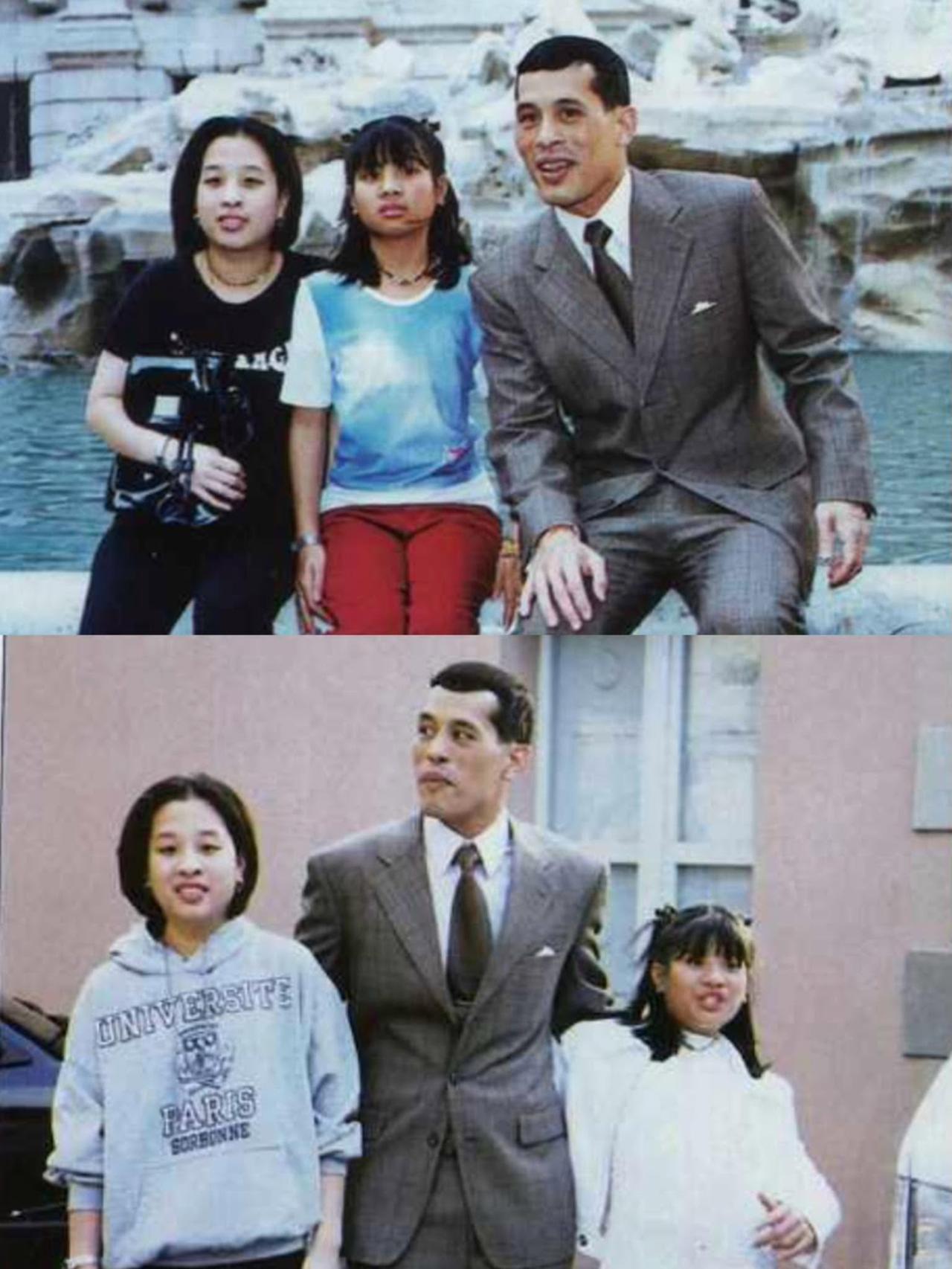 泰王一视同仁，对两位公主都很疼爱泰王对外总是一脸高冷威严，私下却是十足的女儿奴