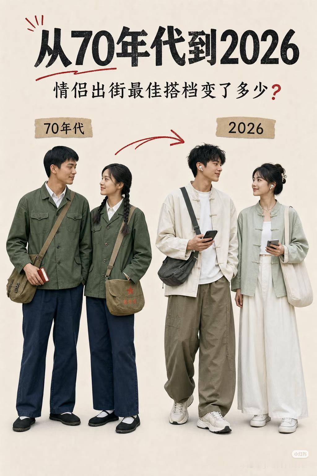 年代留影，变化真大，突然想个问题，皮衣挺好看，怎么突然就没人穿了？