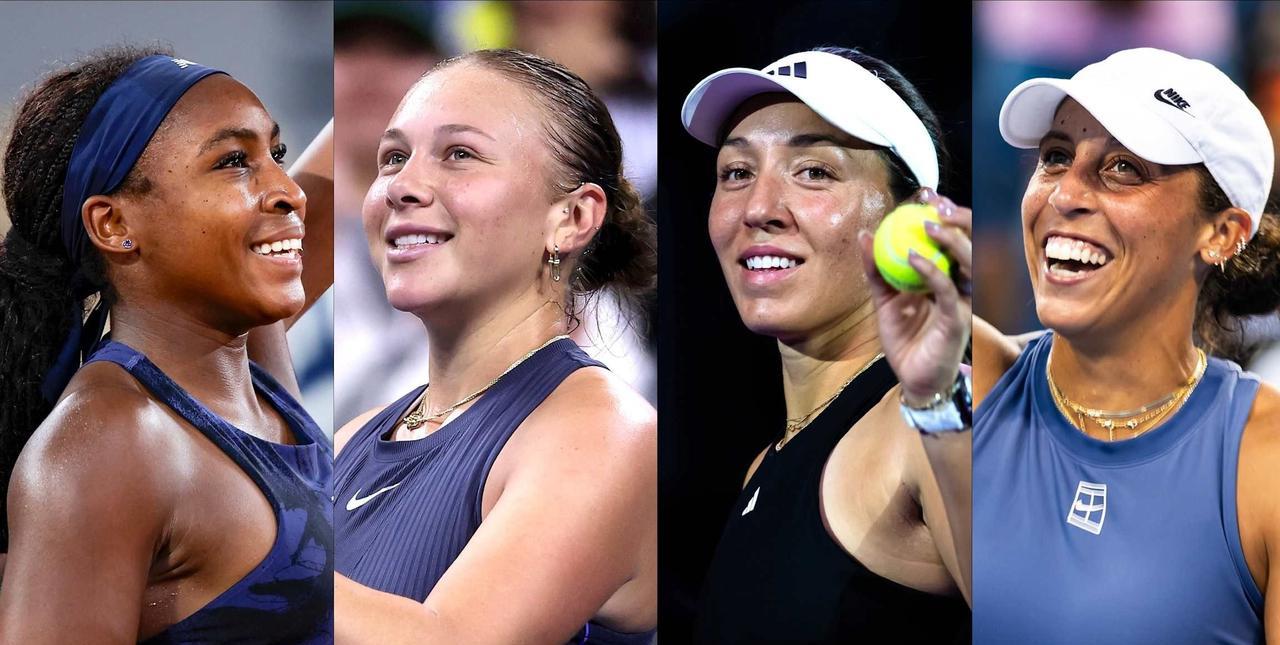 说个好玩的！在WTA年终排名中，共计高芙(3)、阿尼西莫娃(4)、佩古拉(6)