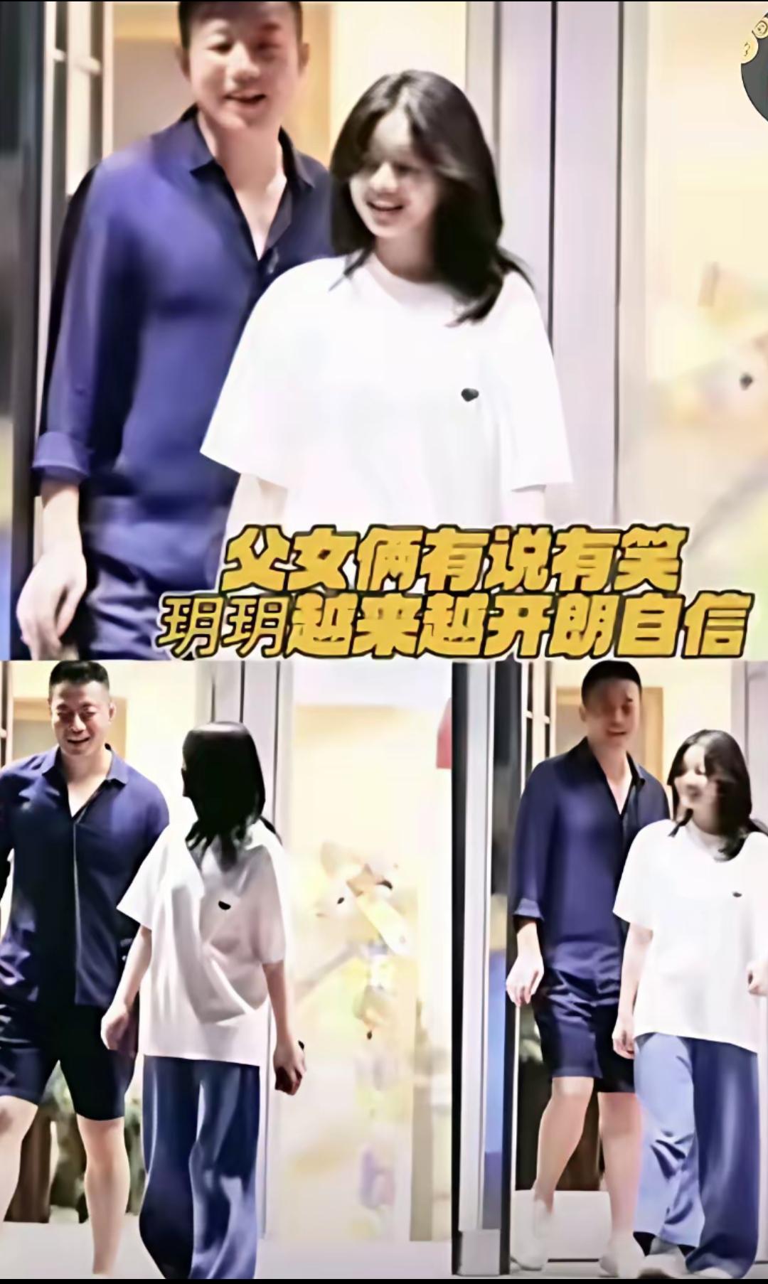 玥儿和爸爸汪小菲独处时是那么的松弛，开心，快乐！这一刻玥儿才像个真正的孩子！